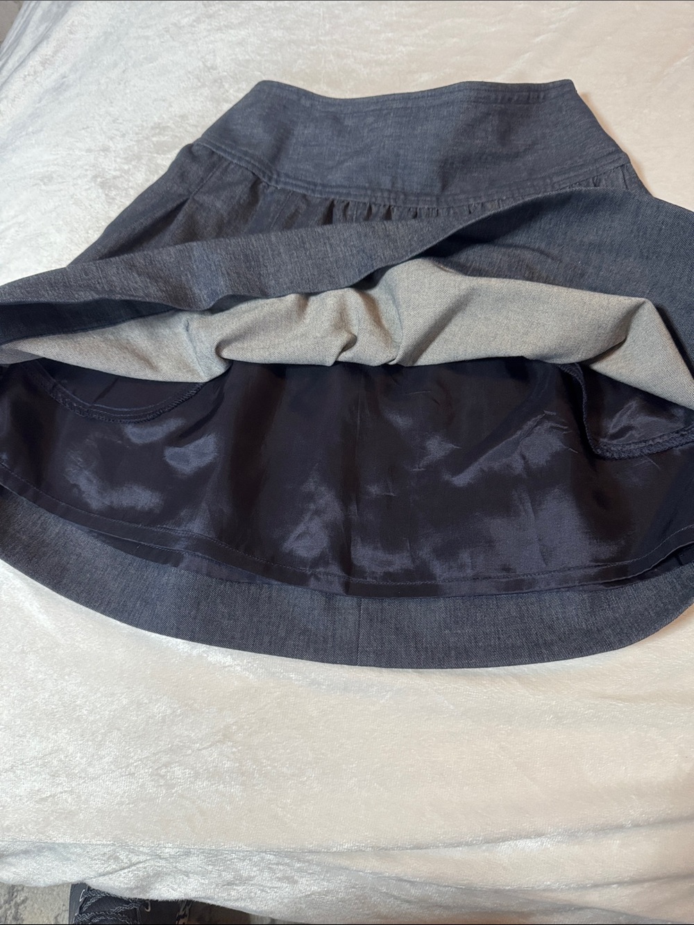 BCBGMaxAzria Dark Gray Flared Skater Skirt - Picture 4 of 9